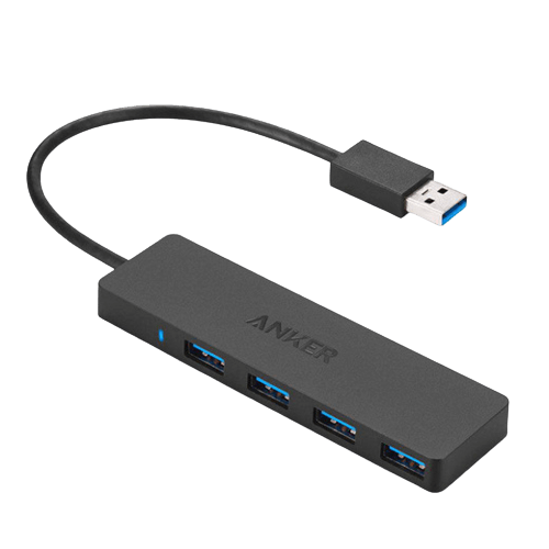 Anker 4-Port Ultra Slim Data Hub B2C - Black  for sale in Egypt from Games2Egypt
