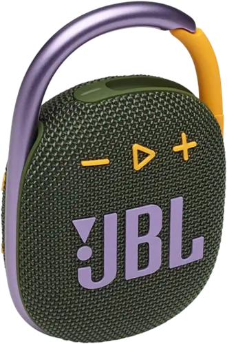 JBL Clip 4 Bluetooth Portable Speaker - Green / Purple
