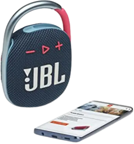 JBL Clip 4 Bluetooth Portable Speaker - Blue / Pink