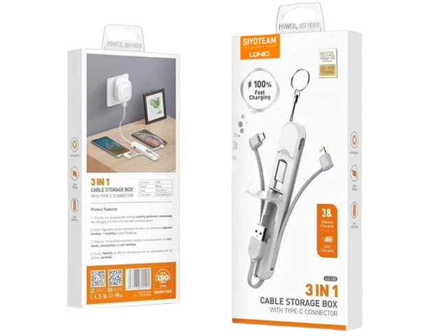Ldnio LC130 3 in 1 Multi-Use Charging Cable