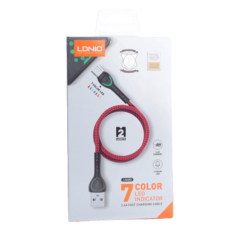 كابل شحن لدنيو LS482 من USB لـ Type-C (2م)  للبيع في مصر من خلال Games2Egypt