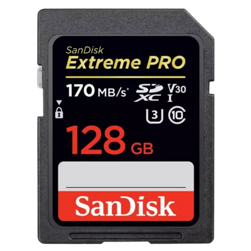 SanDisk Extreme PRO MicroSD UHS-I 170 MB/s Memory Card with Adapter 128GB 