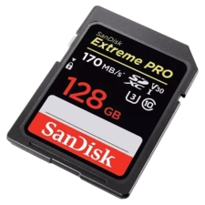 SanDisk Extreme PRO 128GB MicroSD UHS-I 170 MB/s Memory Card with Adapter