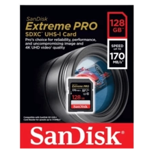 SanDisk Extreme PRO 128GB MicroSD UHS-I 170 MB/s Memory Card with Adapter