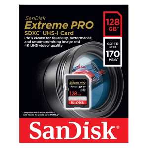 SanDisk Extreme PRO 128GB MicroSD UHS-I 170 MB/s Memory Card with Adapter  for sale in Egypt from Games2Egypt