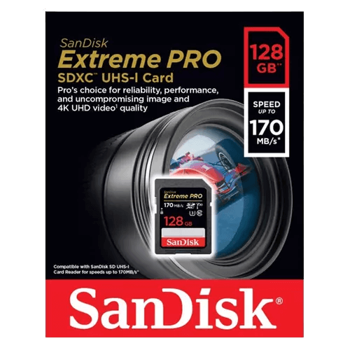SanDisk Extreme PRO 128GB MicroSD UHS-I 170 MB/s Memory Card with Adapter  for sale in Egypt from Games2Egypt