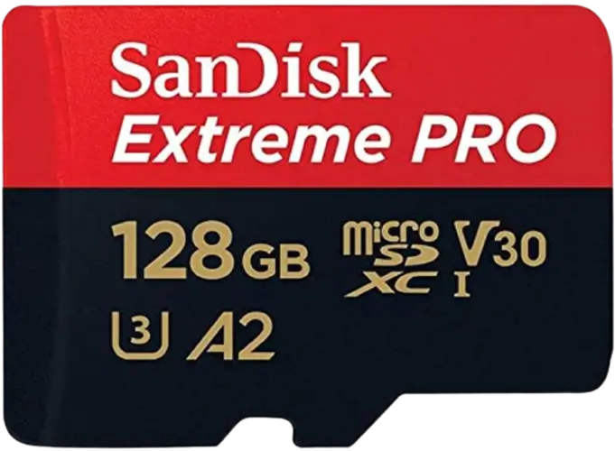 SanDisk Extreme PRO 128GB MicroSD UHS-I 170 MB/s Memory Card with Adapter