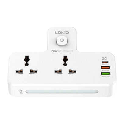 Ldnio SC2311 Power Strip with 1 Type-C and 2 Type-A and 2 Power Socket