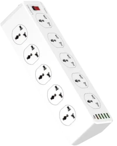 LDNIO Power Strip SC10610 - 10 AC Outlets & 4 USB PORTS