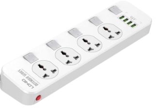 Ldnio SC4408 Power Strip with 4 USB Ports and 4 Power Sockets