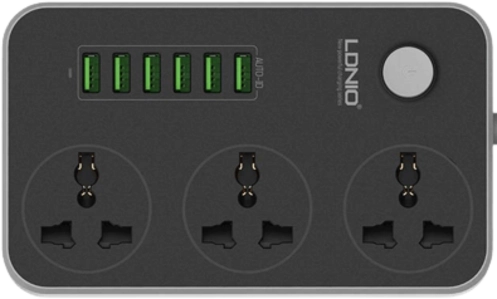 LDNIO SC3604 Power Strip with 6 USB Ports and 3 Power Sockets