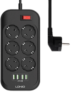 مشترك لدنيو SE403 ب4 منافذ USB و 6 منافذ لقابس الكهرباء  للبيع في مصر من خلال Games2Egypt