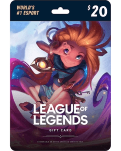 League of Legends Gift Card Riot 20 USD Key NORTH AMERICA