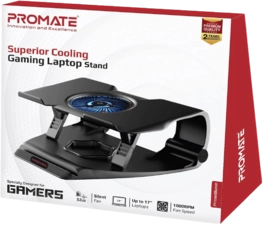 Promate Laptop Cooling Pad, Ergonomic