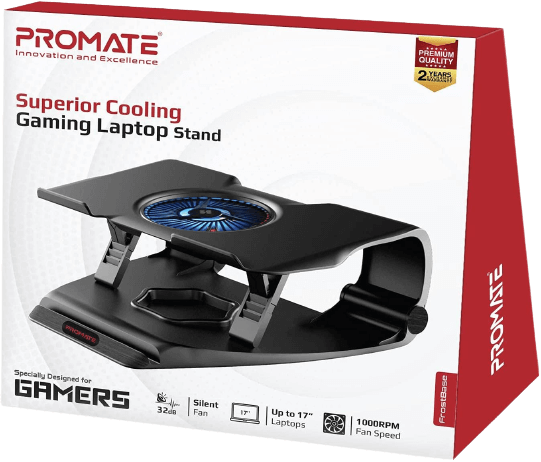  Promate Cooling Gaming Laptop Stand, Cooling Pad  for sale in Egypt from Games2Egypt