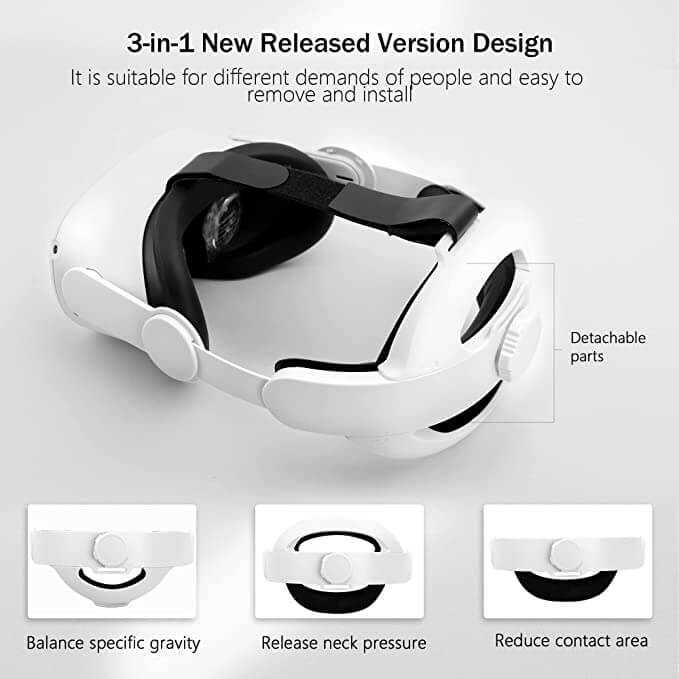 حزام رأس بديل Oculus Quest 2 Elite (3 في 1)   للبيع في مصر من خلال Games2Egypt