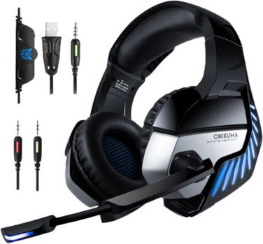 Onikuma  K5 Pro Gaming Headset - Blue