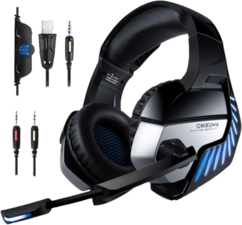 Onikuma Wired K5 Pro Gaming Headset - Blue