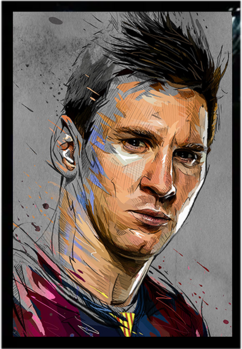 Messi and Cristiano 3D Anime Poster 