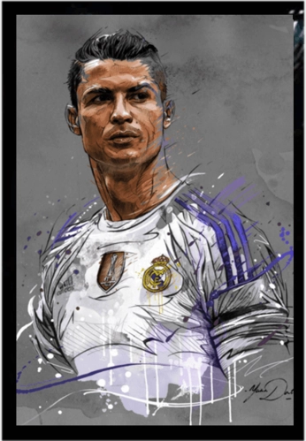 Messi and Cristiano 3D Poster 