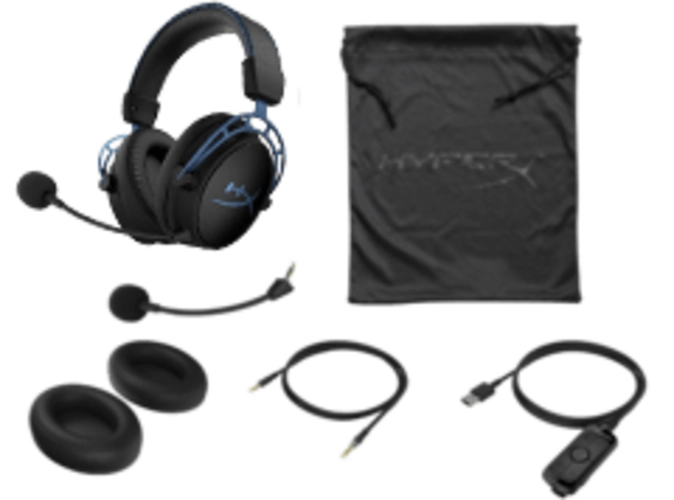 HyperX Cloud Alpha S Gaming Wired Headset - Black & Blue