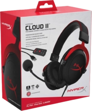 HyperX Cloud II Wired Gaming Headset - Black & Red