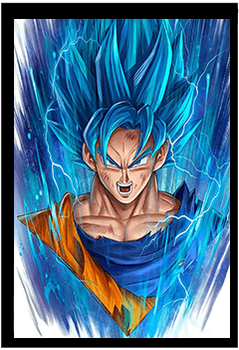 Dragon Ball Blue Art 3D Anime Poster