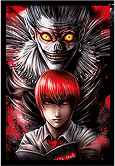 Death Note (L - Light - Misa) 3D Anime Poster  – image 2