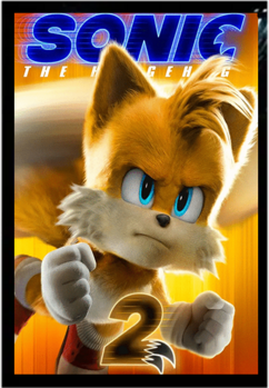 Sonic (3V) 3D Anime Poster (A722)