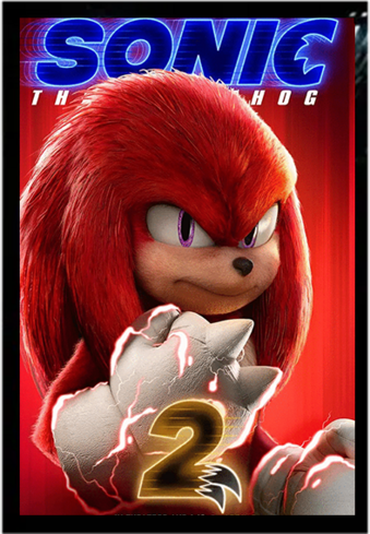 Sonic (3V) 3D Anime Poster 