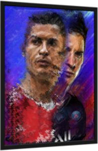 Cristiano Ronaldo & Messi Poster 3D 