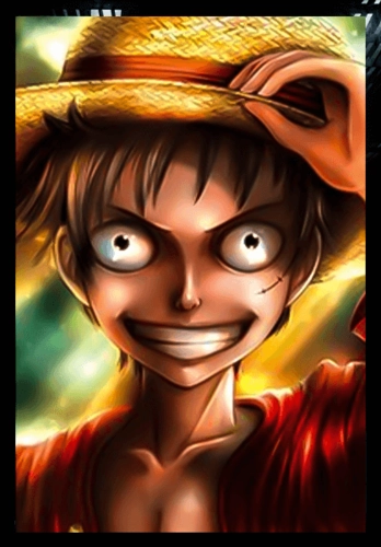 One Piece Luffy and Others 3D Anime Poster