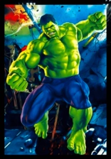 Hulk in 3 Different Scenes - 3D Marvel Poster  -  for sale in Egypt from Games2Egypt