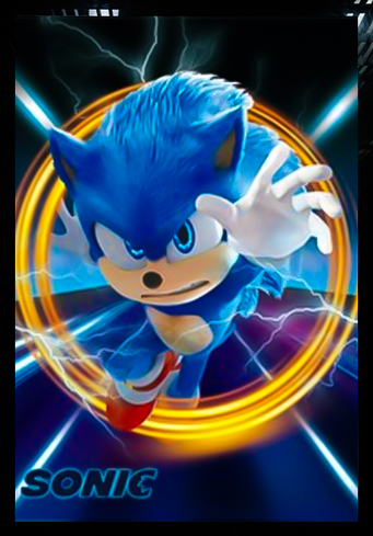 Sonic 3 Act 3D Anime Poster 