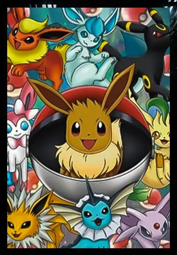 Pokemono - Evee 3D Gaming Poster 