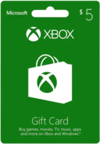 Xbox $5 Live Gift Card - US Digital Code