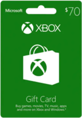 Xbox Live $70 Gift Card - US Digital Code