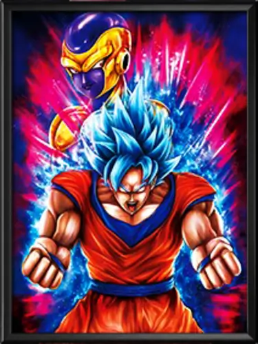 Dragon Ball: Saiyan Goku 3D Anime Poster 