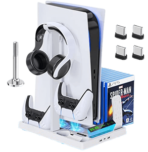 OIVO Cooling Stand with Controller Charging Station for PS5 Console -  for sale in Egypt from Games2Egypt