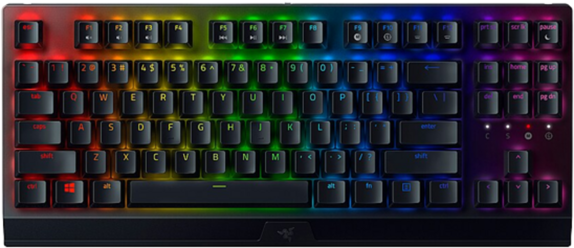 Razer BlackWidow V3 Tenkeyless - Green Switch Keyboard (Clicky)