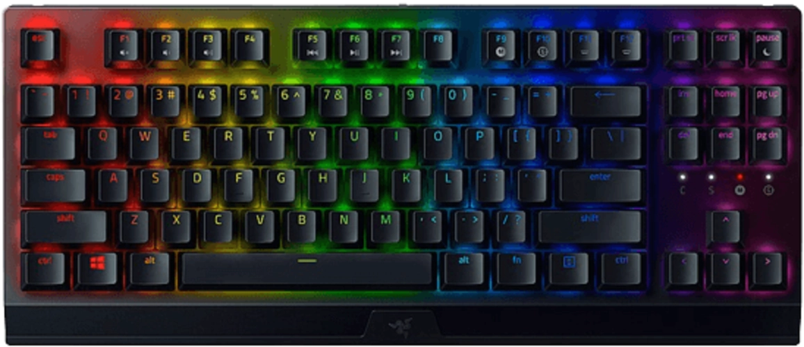 Razer BlackWidow V3 Tenkeyless - Green Switch Keyboard (Clicky)