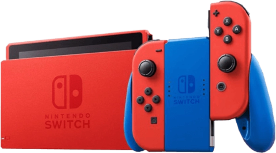 Nintendo Switch Console - Mario Red and Blue Edition V2