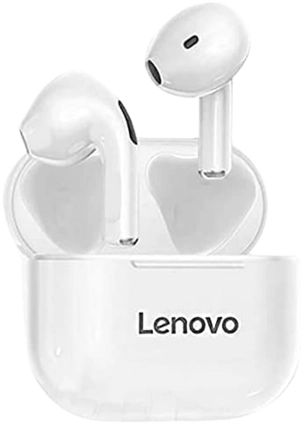 سماعة بادز لاسلكية بلوتوث LP40 Livepods من لينوفو - بيضاء