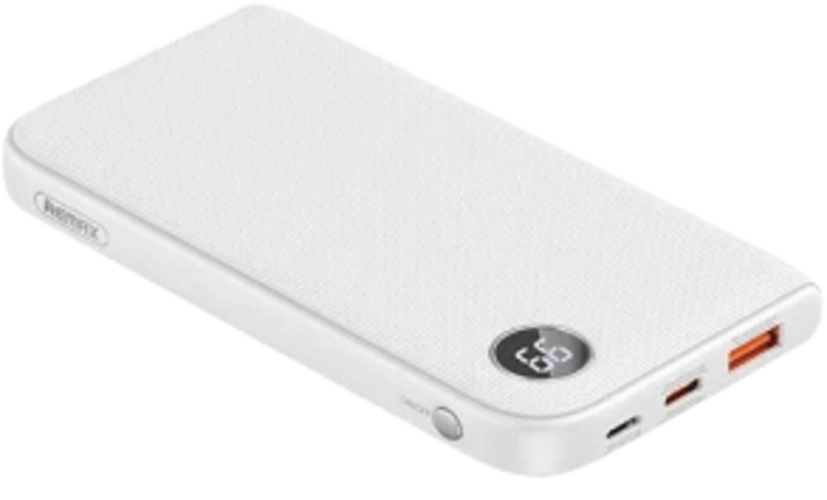 Remax RPP-177 10000 mah LED Power Bank with 22.5W - White