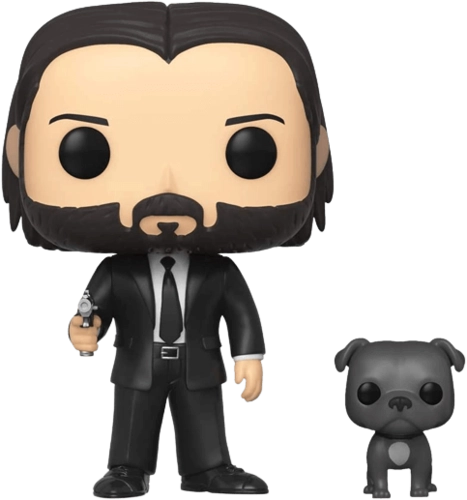 Funko Pop! Movies: John Wick - John Wick in Black Suit with His Dog