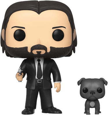 Funko Pop! Movies: John Wick - John Wick in Black Suit with His Dog