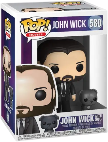 فانكو بوب! فئة الأفلام: جون ويك - جون ويك ببدلة سوداء برفقة كلبه
