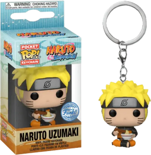 Pocket Funko Pop Keychain! Anime: Naruto - Naruto with Noodles