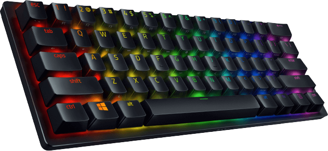 كيبورد هانتس مان ميني Chr 60% KB أحمر (لينير) من ريزر - أسود   للبيع في مصر من خلال Games2Egypt