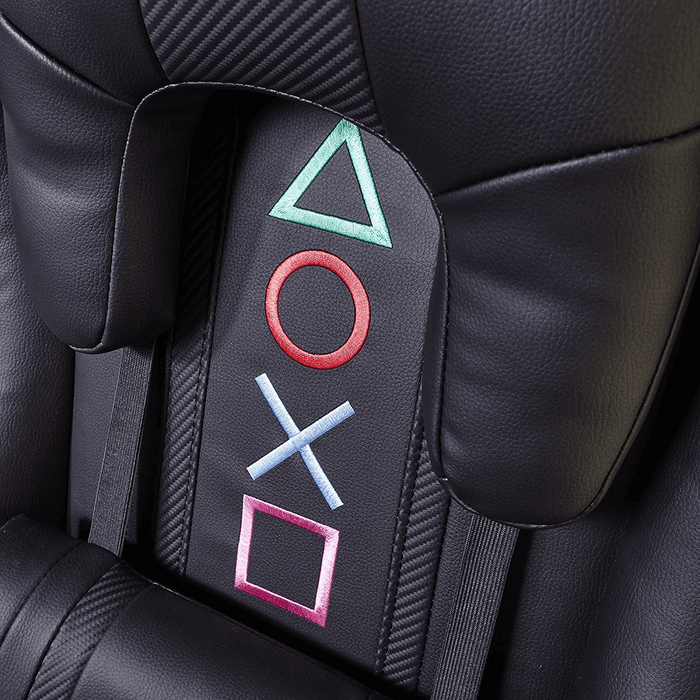  كرسي جيمنج إكس روكر بعلامات بلايسيتشن للكمبيوتر مع إضاءة LED - RGB  للبيع في مصر من خلال Games2Egypt